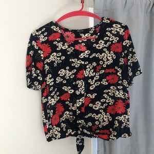 Madewell Floral Toe Front Shirt